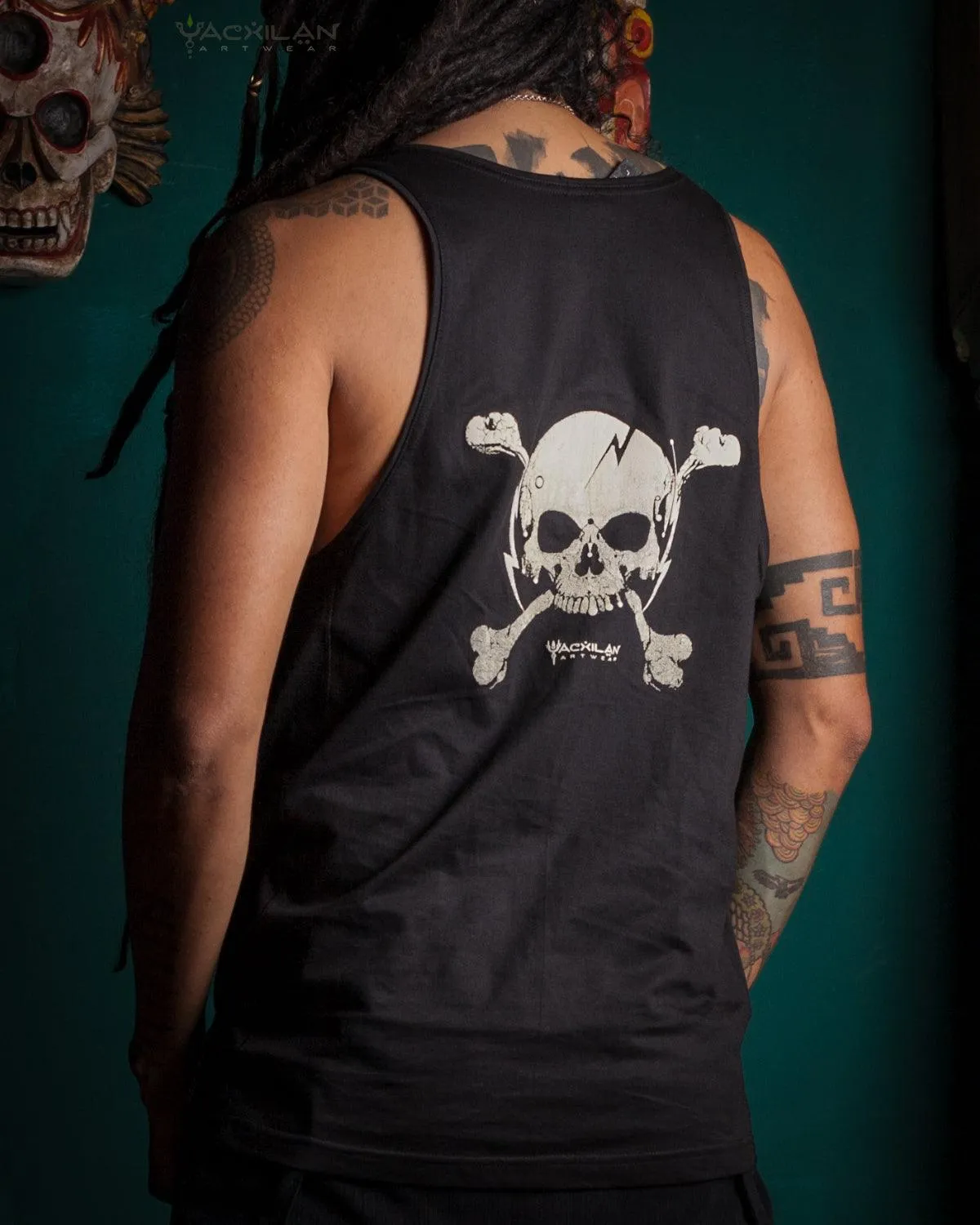 A-Tank Men / Cotton Printed - PIRATE