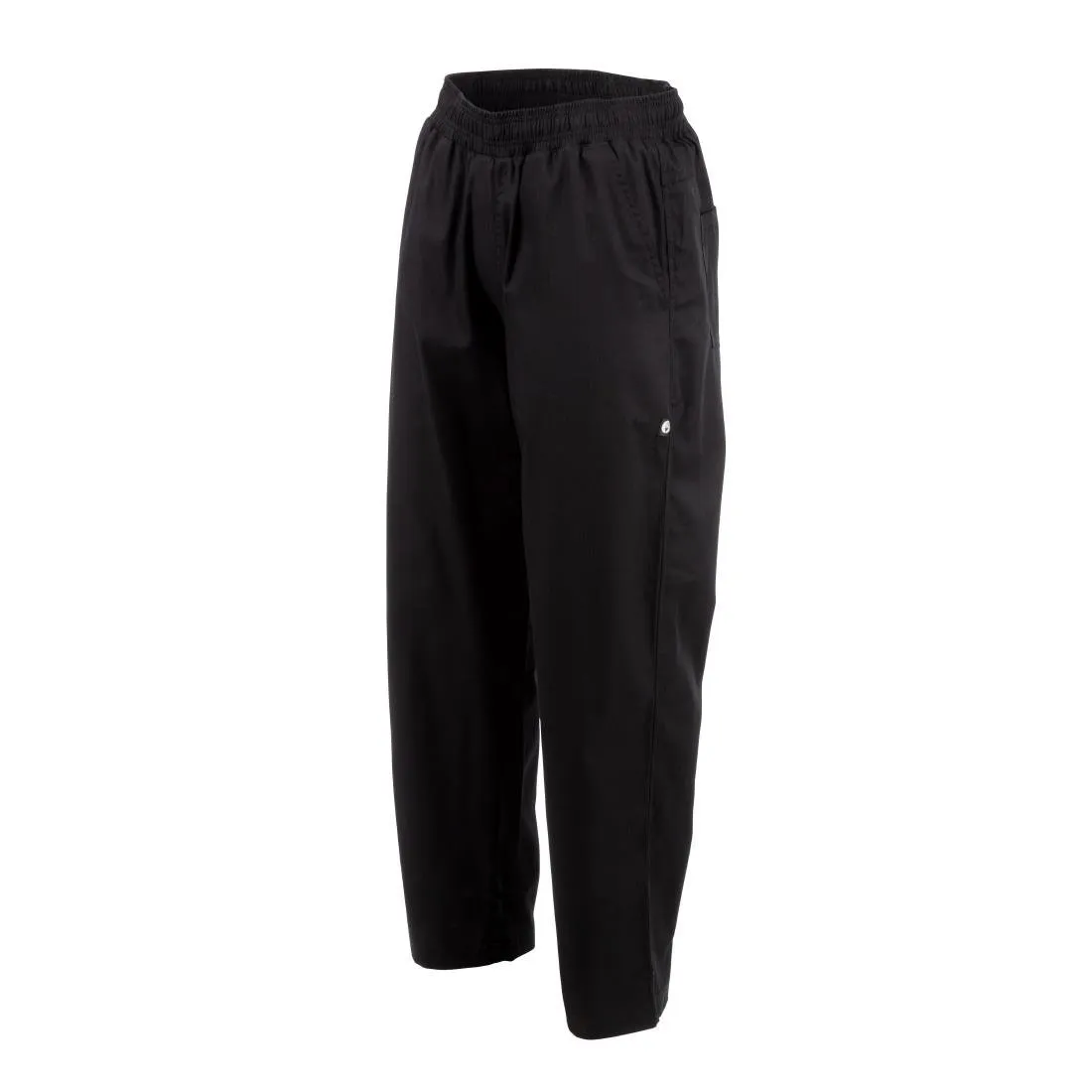 A695-XL Chef Works Unisex Better Built Baggy Chefs Trousers Black XL