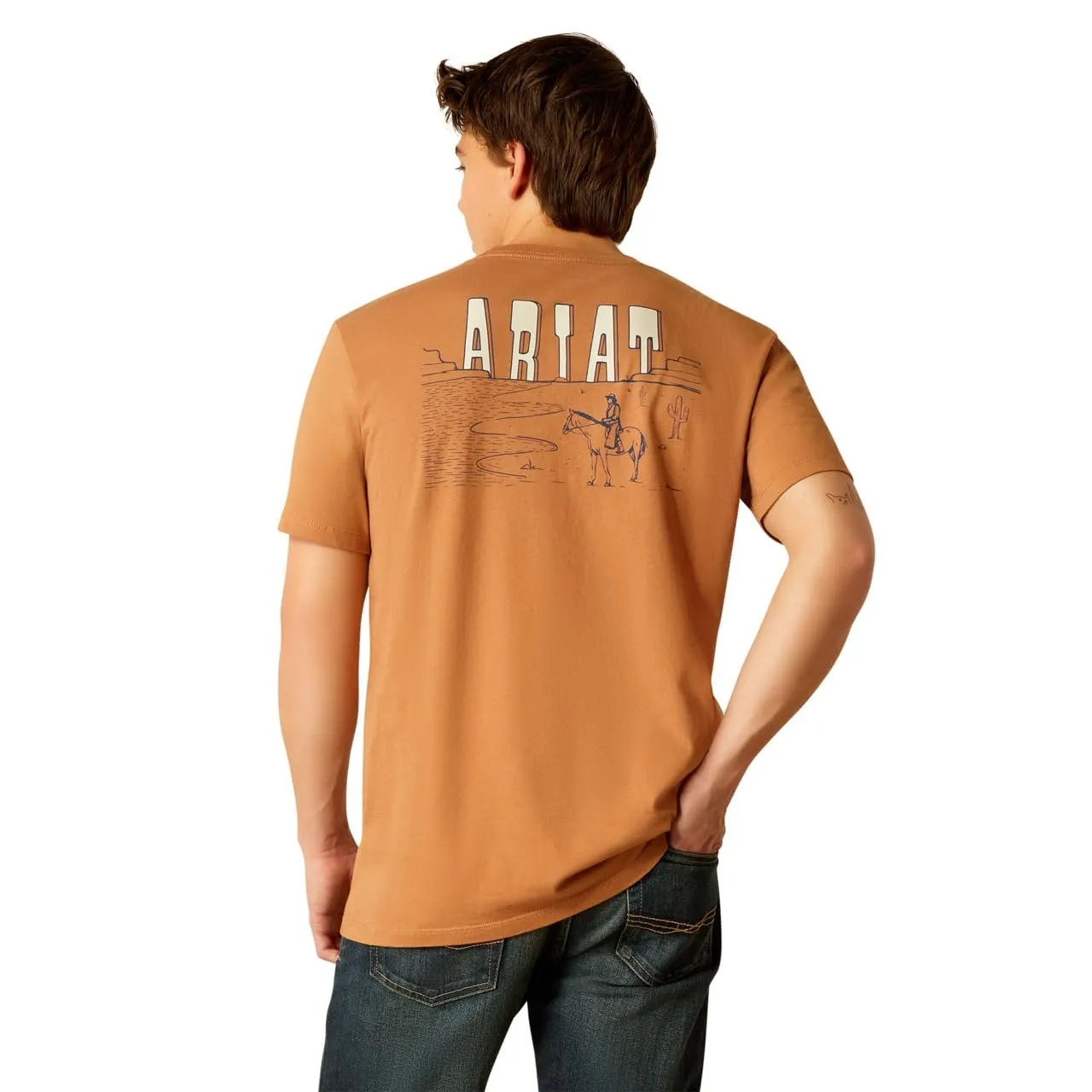 Ariat Men's Horizon Oasis T-Shirt, Chipmunk