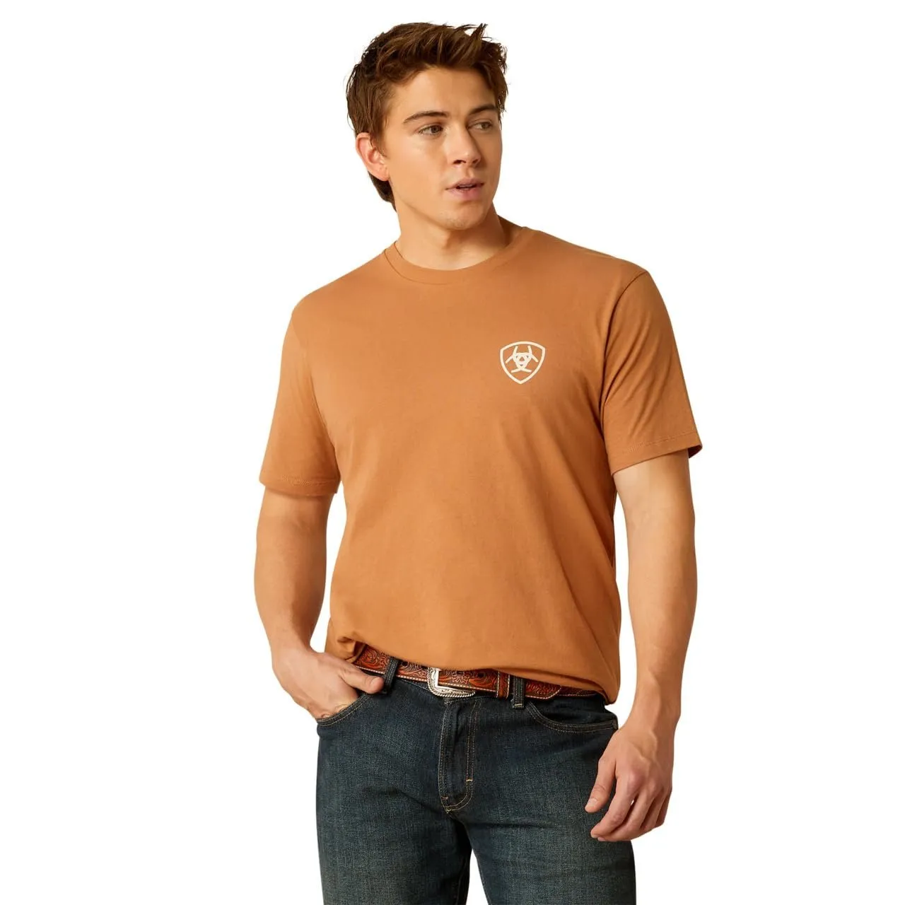 Ariat Men's Horizon Oasis T-Shirt, Chipmunk