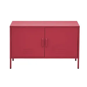 ArtissIn Buffet Sideboard Locker Metal Storage Cabinet - BASE Pink