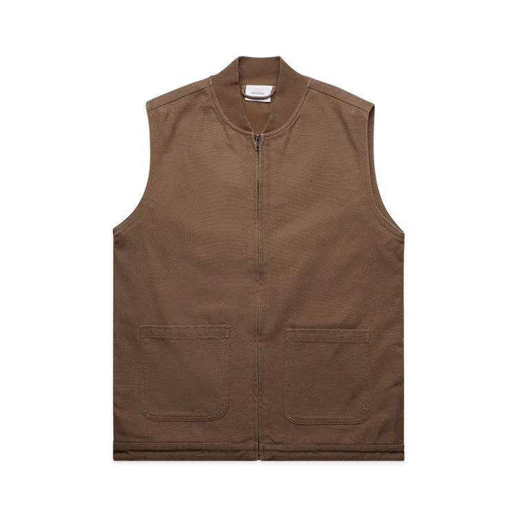 Ascolour Mens Canvas Heavy Vest (5528)