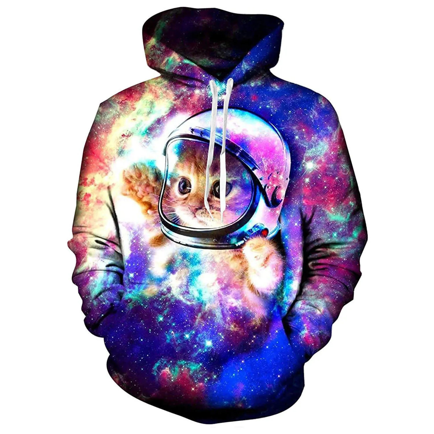 Astronaut Space Cat Funny Hoodie