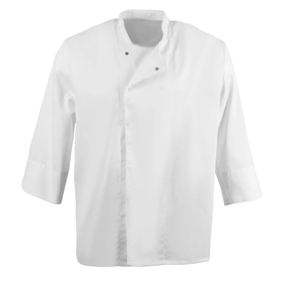 BB578-M Whites Unisex Atlanta Chef Jacket White Teflon Size M