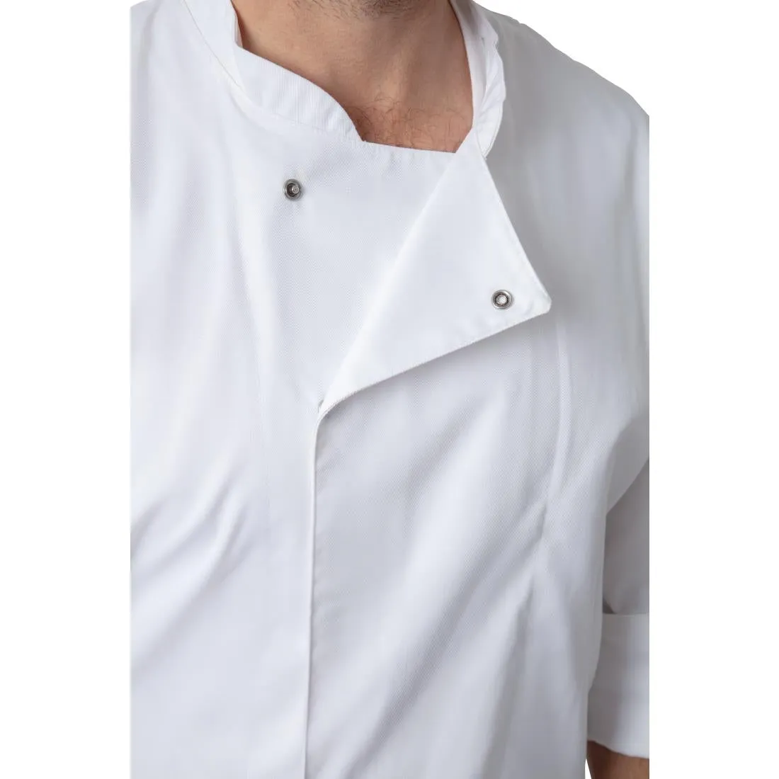 BB578-M Whites Unisex Atlanta Chef Jacket White Teflon Size M