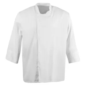 BB578-M Whites Unisex Atlanta Chef Jacket White Teflon Size M