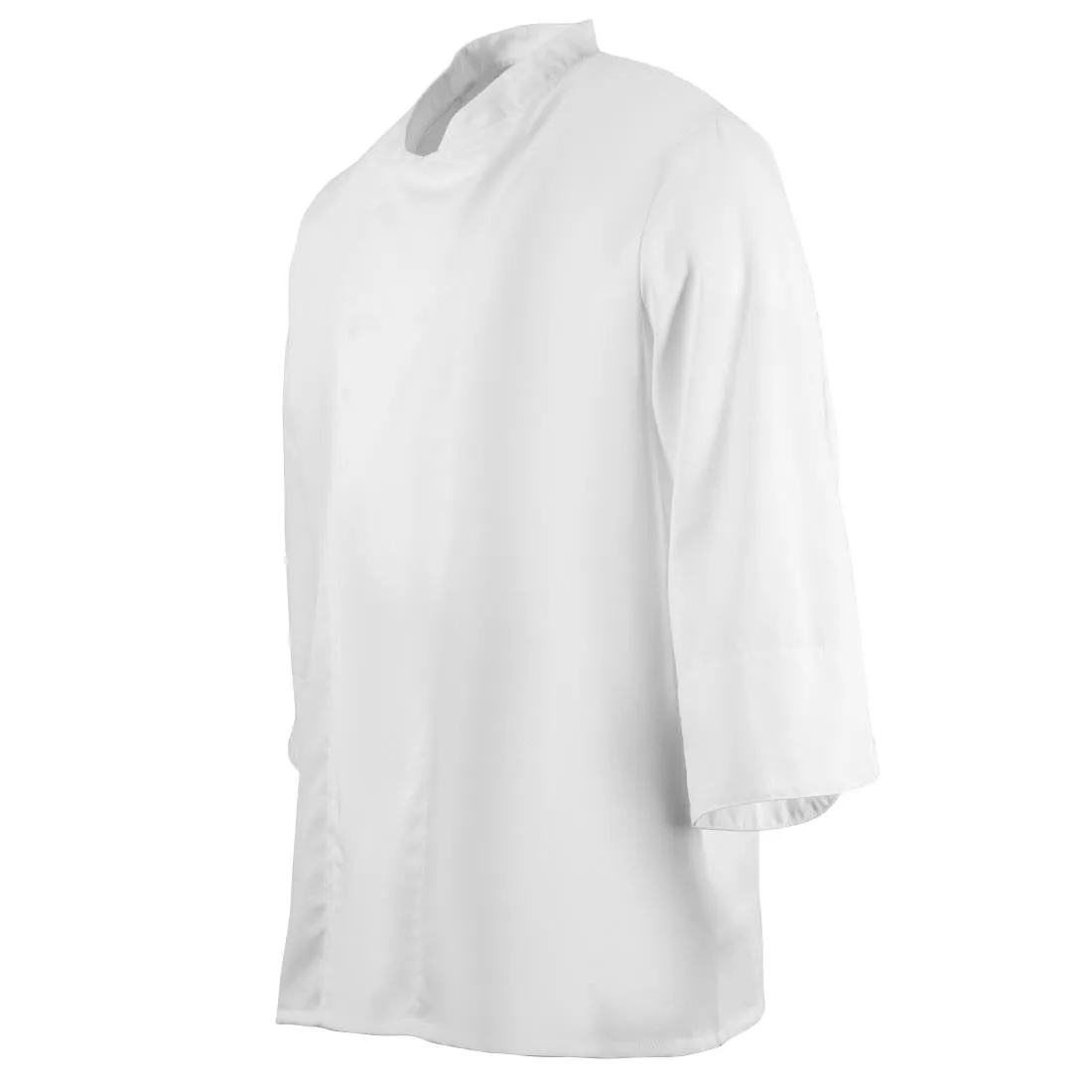 BB578-M Whites Unisex Atlanta Chef Jacket White Teflon Size M