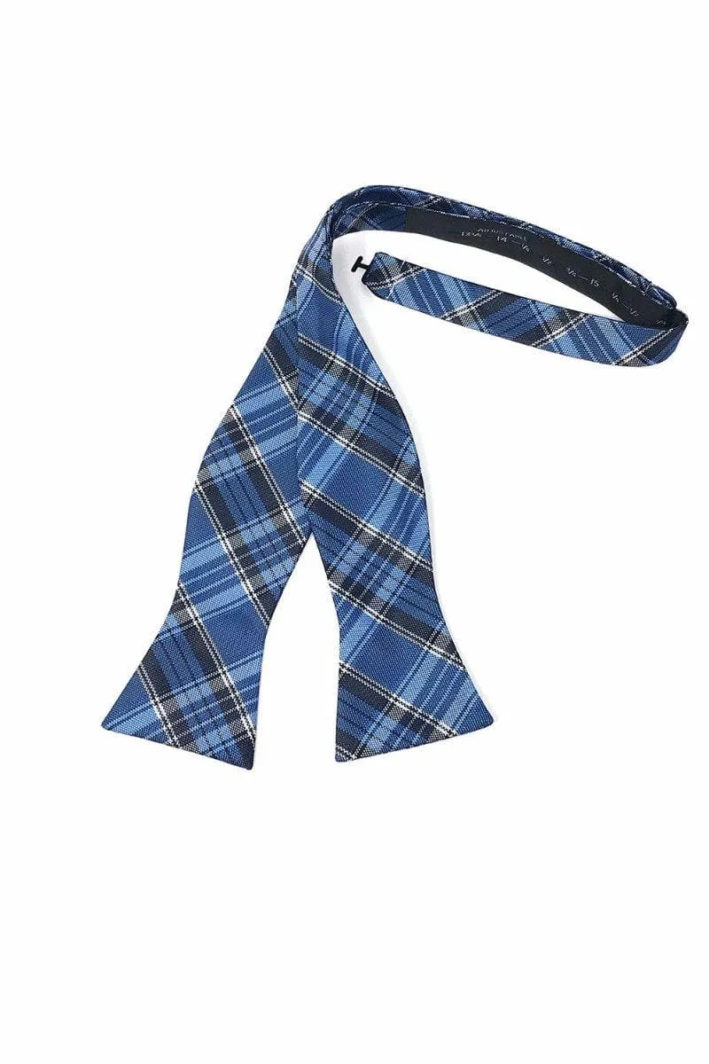 Blue Madison Plaid Bow Tie