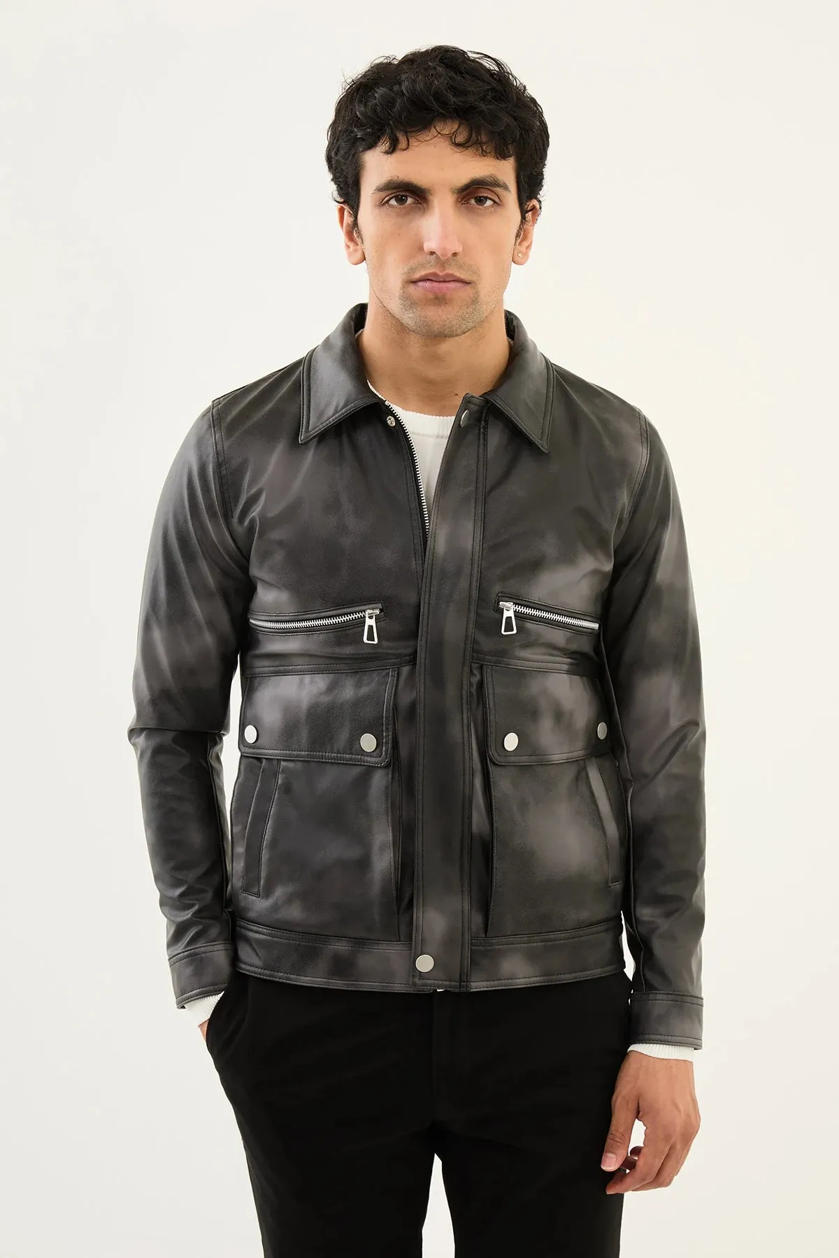 Bojoni Capena Black Leather Jacket