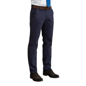 Brook Taverner Mens Miami Slim Fit Chinos Navy 28"