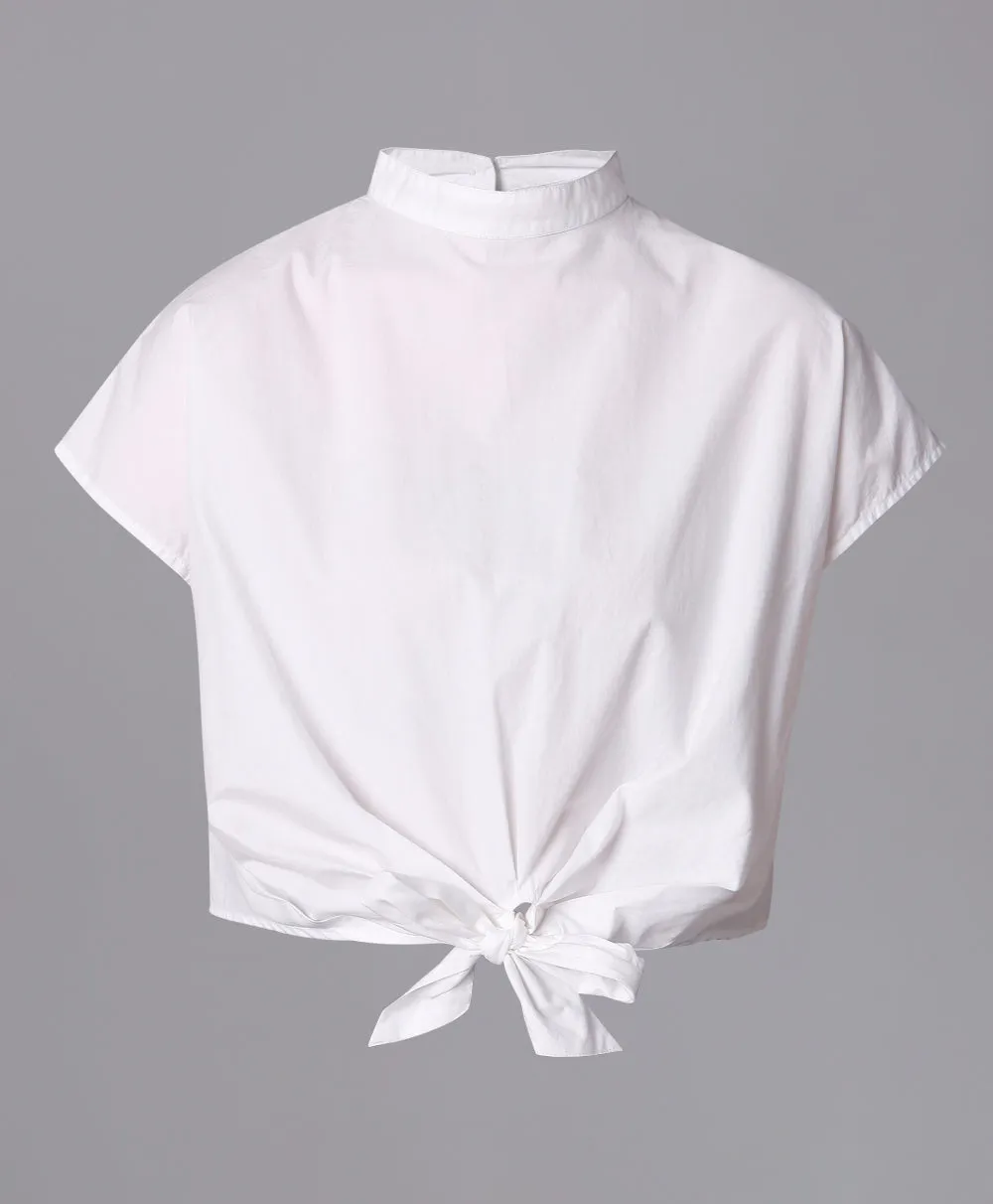 Cotton Tie Knot Crop Top