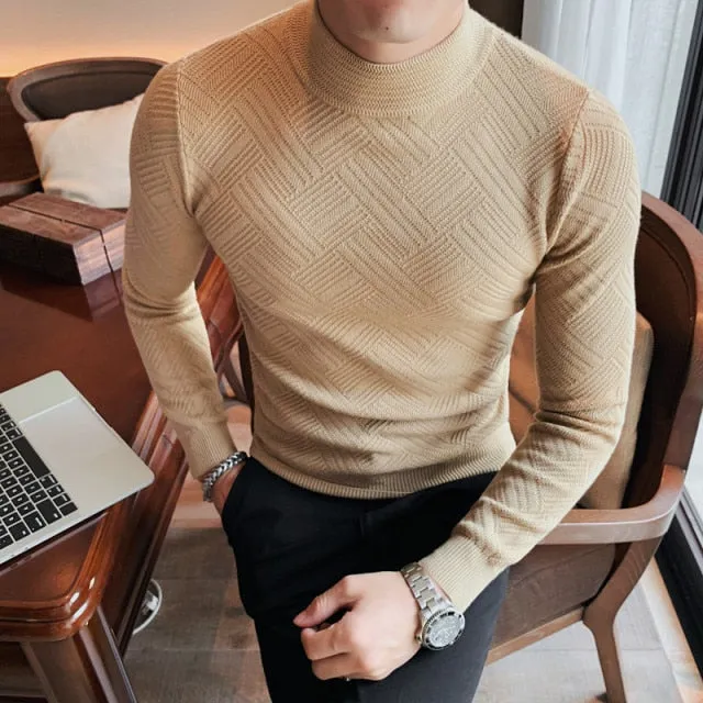 Fashion Knitted Wool Casual Turtleneck