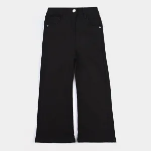 Girls Denim Stretch Pant Tape-BLACK