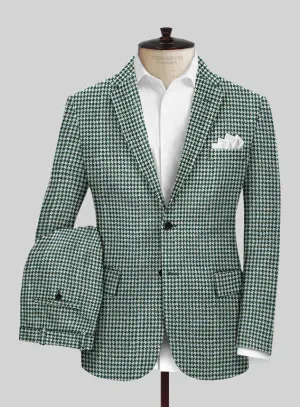 Harris Tweed Houndstooth Green Suit