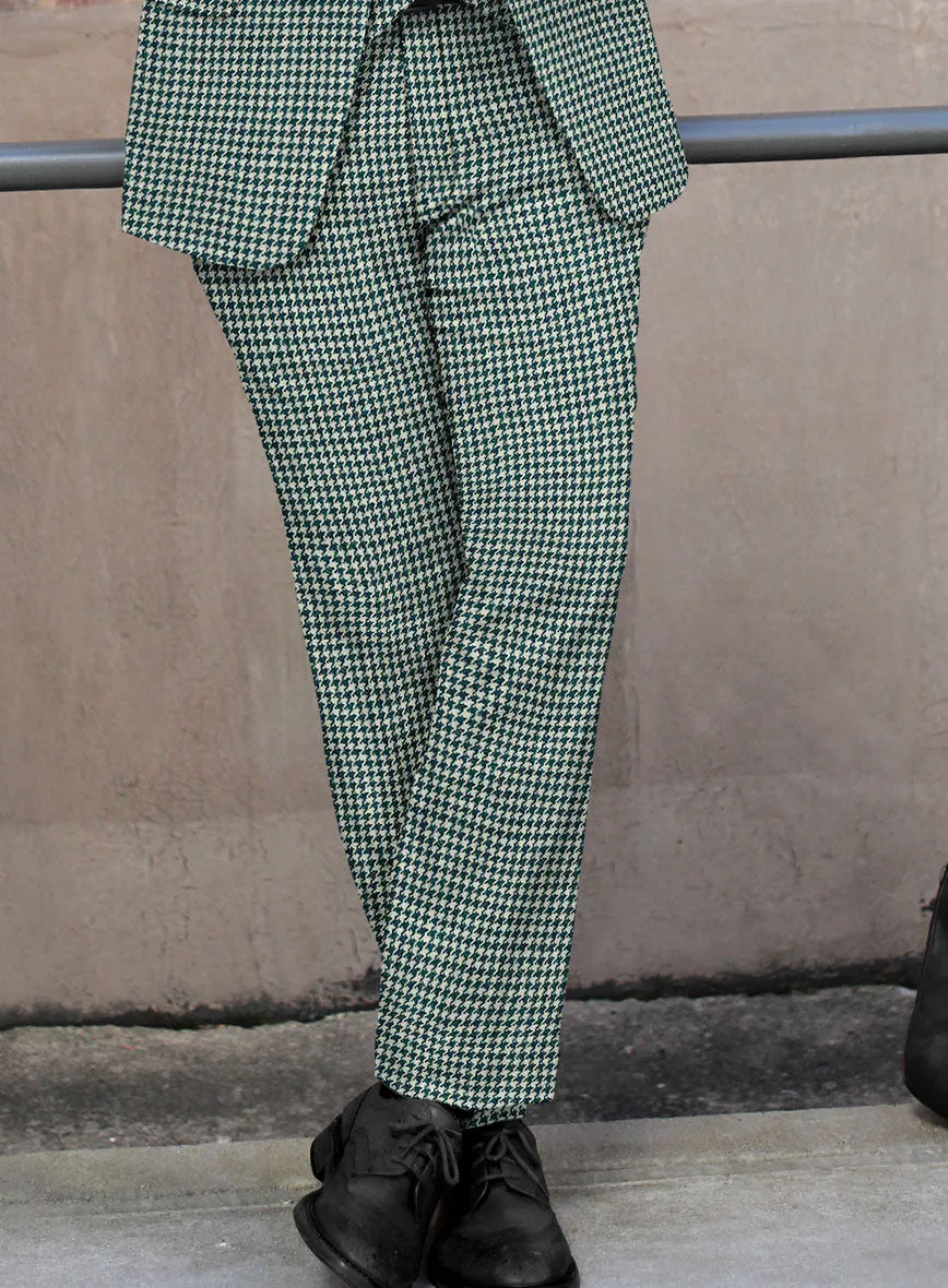 Harris Tweed Houndstooth Green Suit