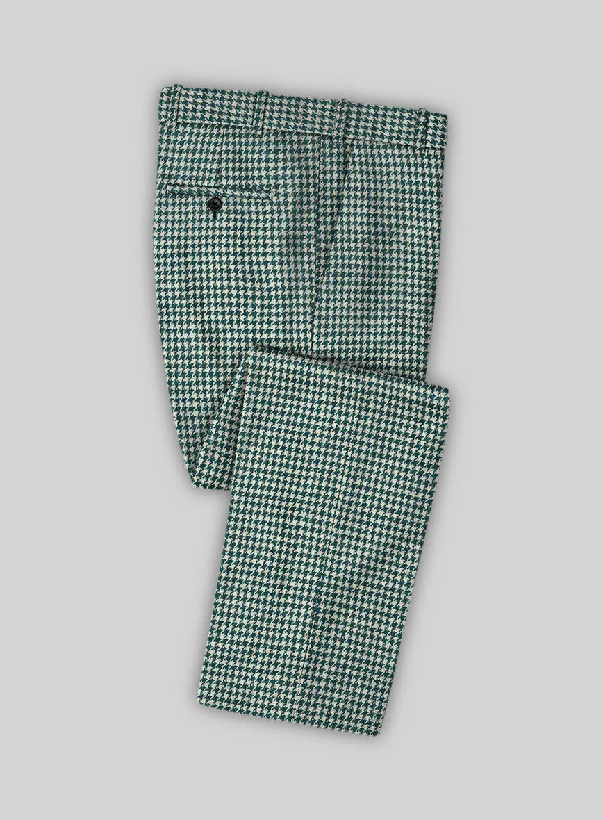 Harris Tweed Houndstooth Green Suit