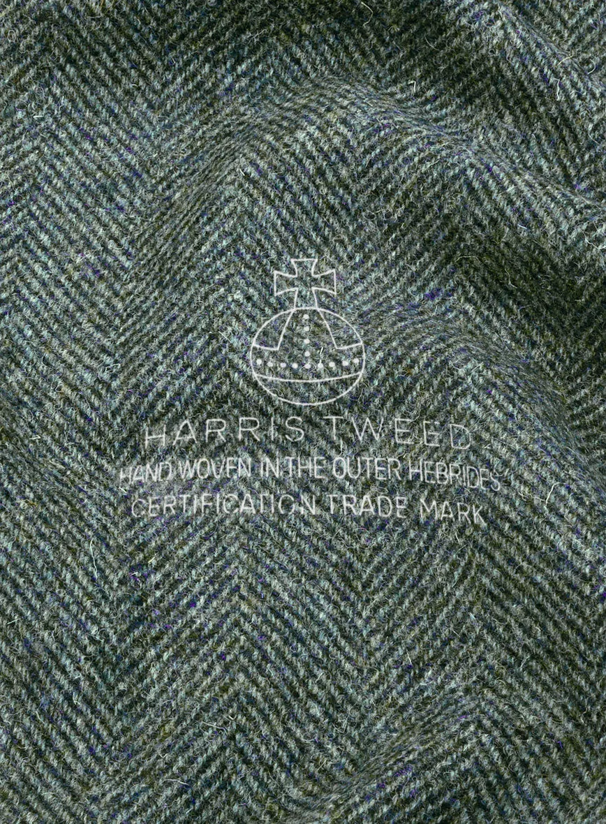 Harris Tweed Wide Herringbone Green Suit