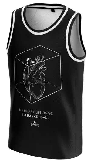 Heart for Basketball, Kids' Tank Top