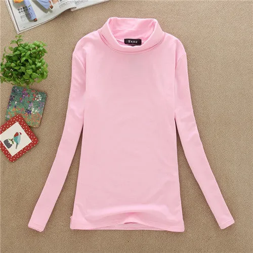 High Quality Autumn Winter Sweater Women Wool Turtleneck Pullovers