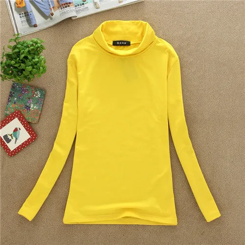 High Quality Autumn Winter Sweater Women Wool Turtleneck Pullovers