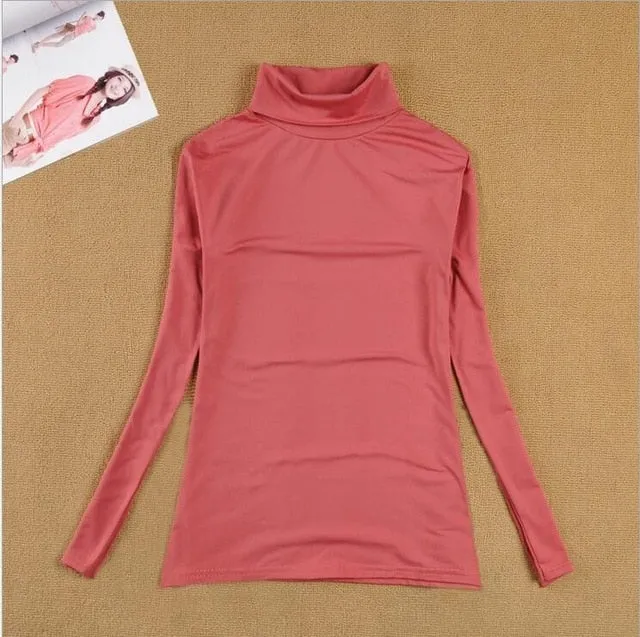 High Quality Autumn Winter Sweater Women Wool Turtleneck Pullovers