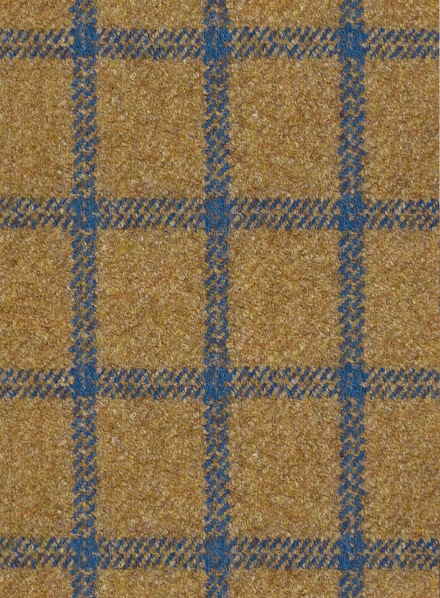 Highlander Heavy Mustard Check Tweed Suit