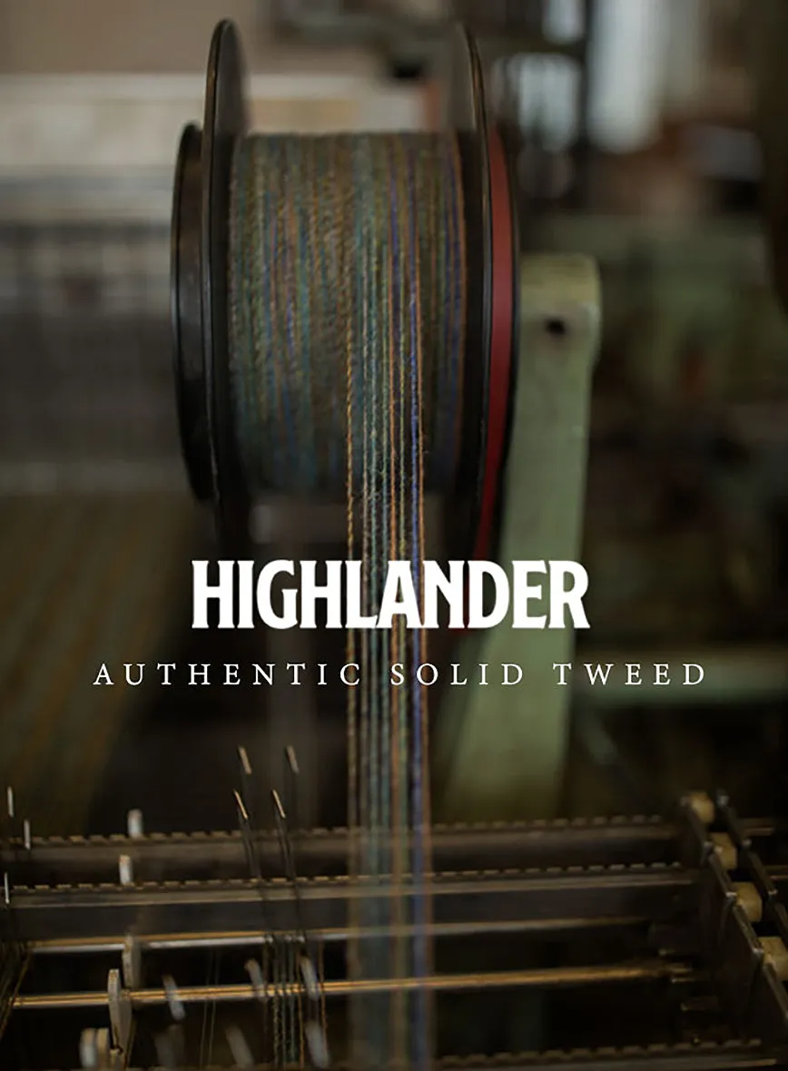 Highlander Heavy Mustard Check Tweed Suit