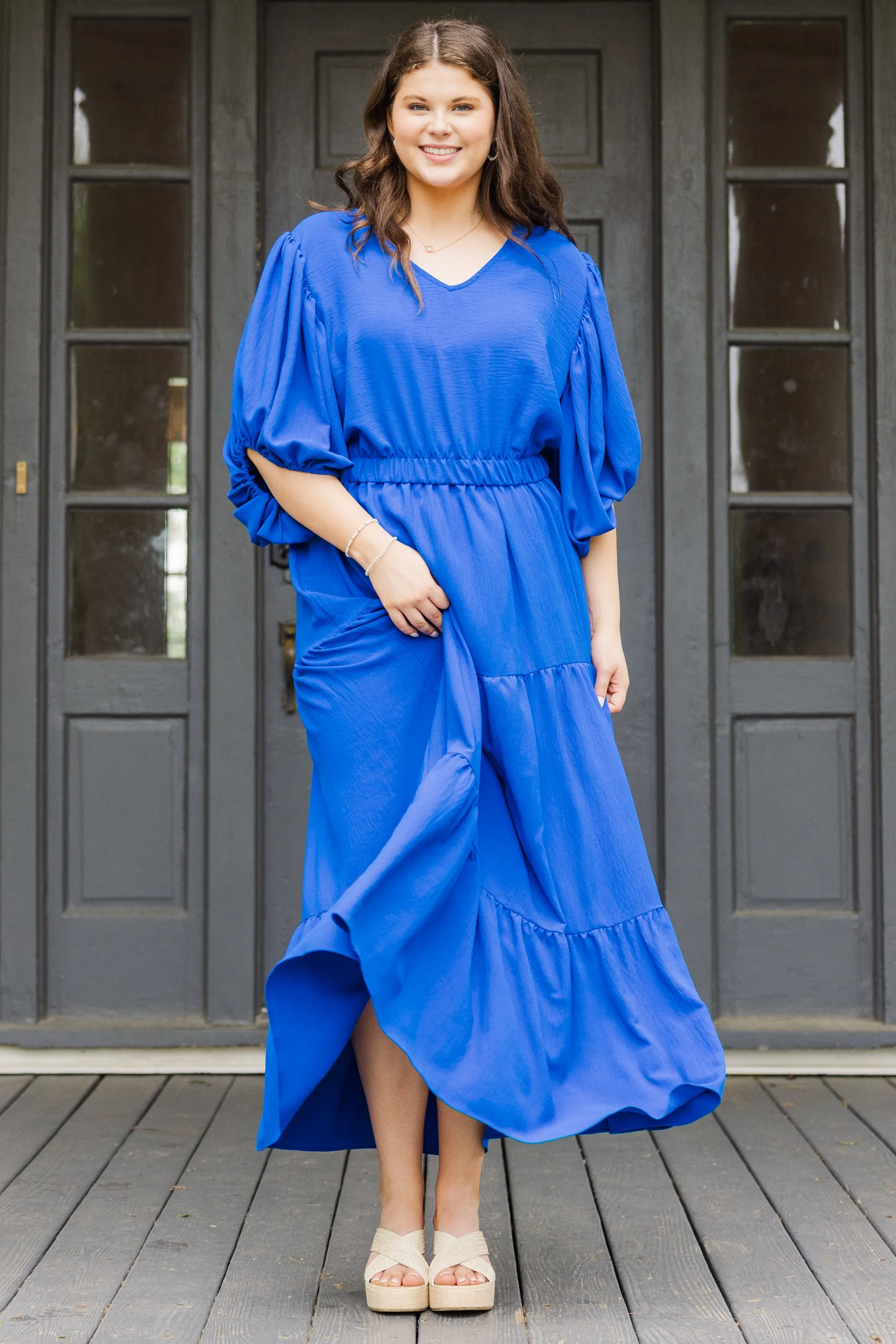 Inspired By Life Maxi Skirt, Royal Blue