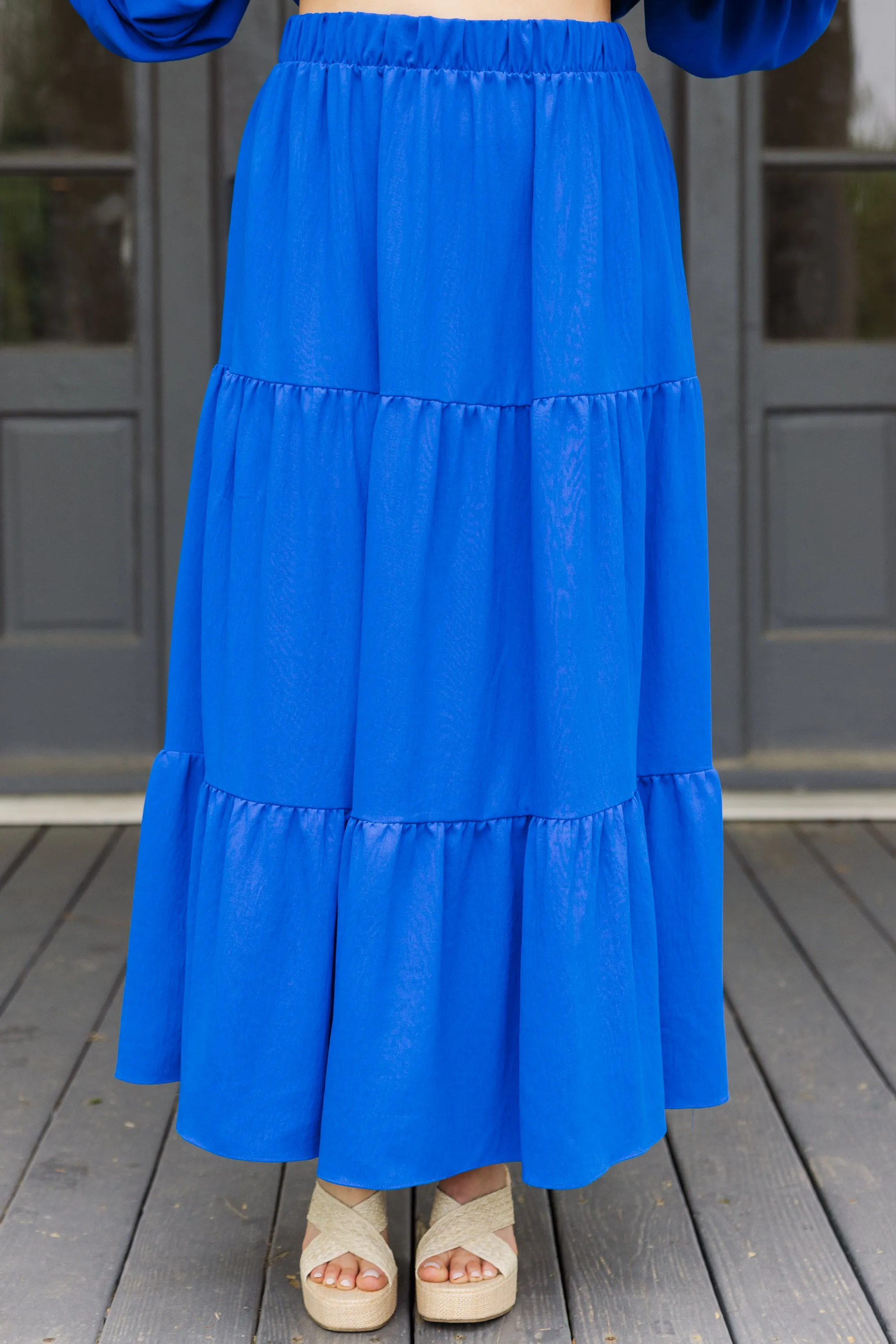 Inspired By Life Maxi Skirt, Royal Blue