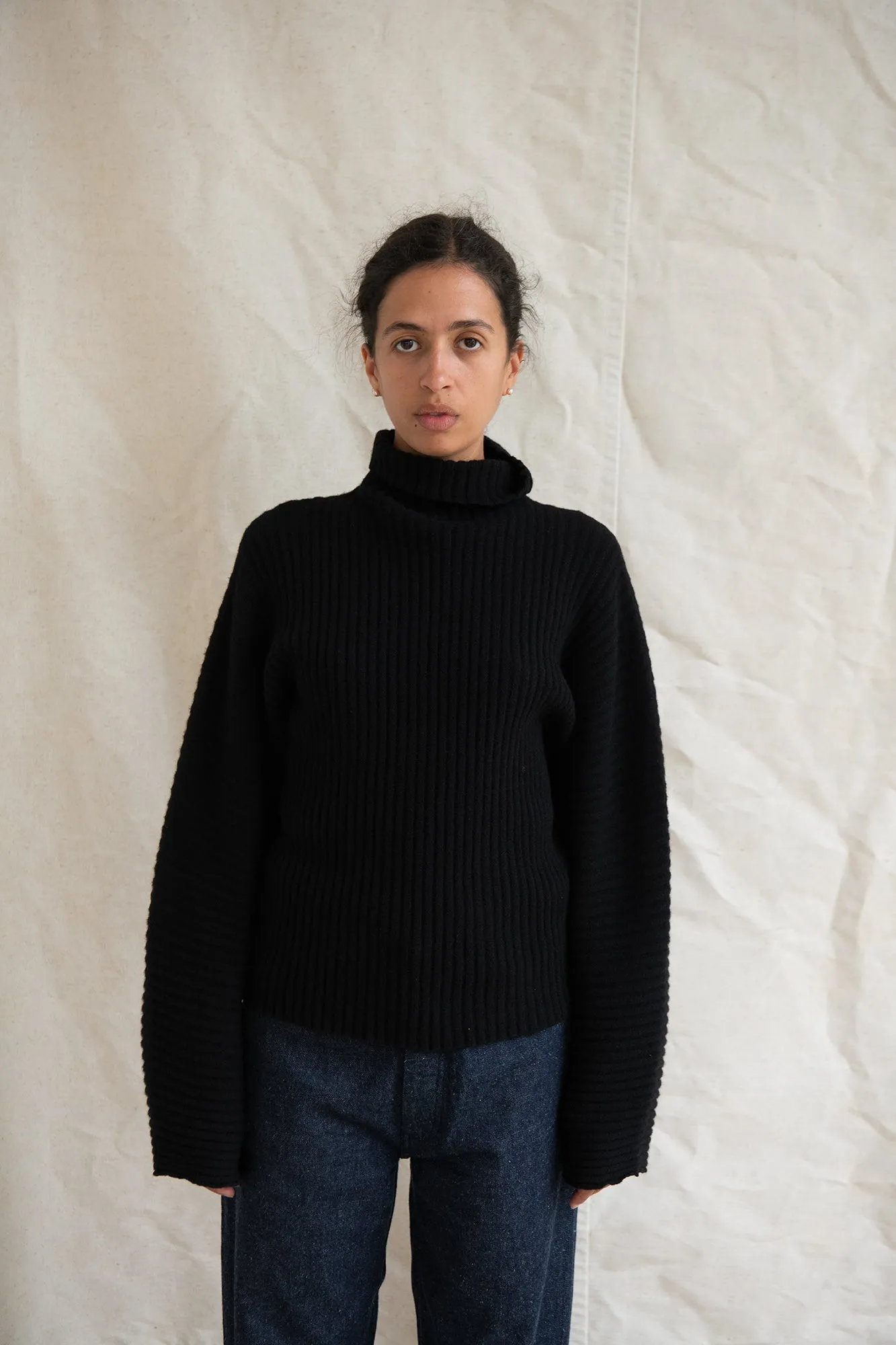 Kai Turtleneck - Recycled Cashmere - Black