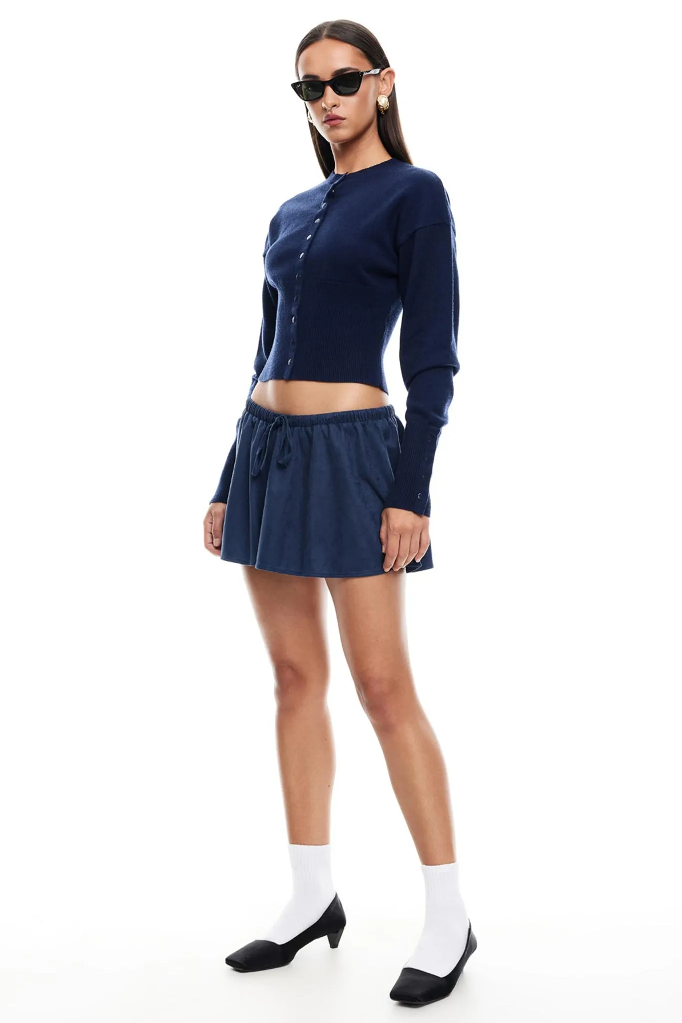 LIONESS Ghost Mini Skirt Navy