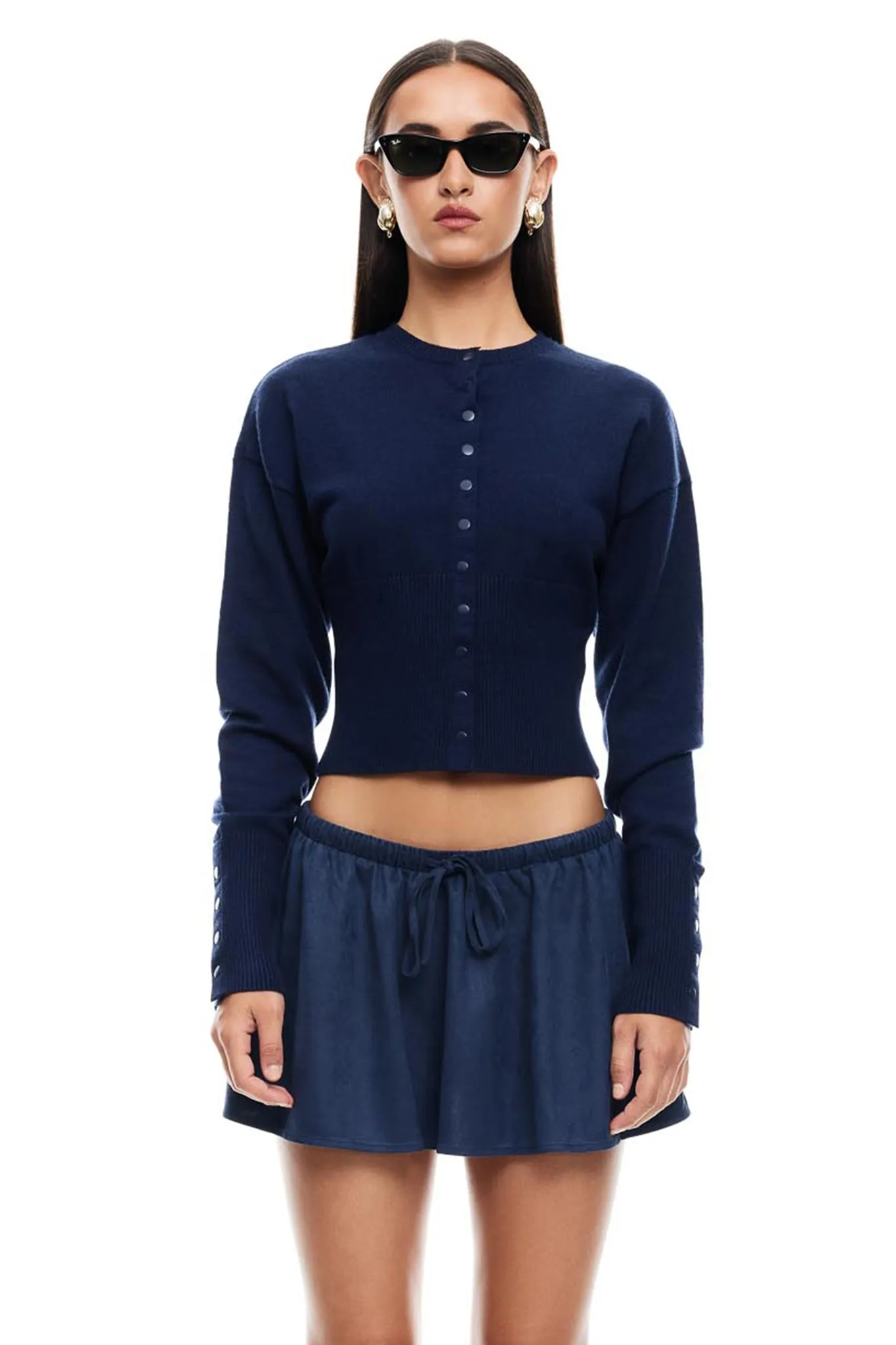 LIONESS Ghost Mini Skirt Navy