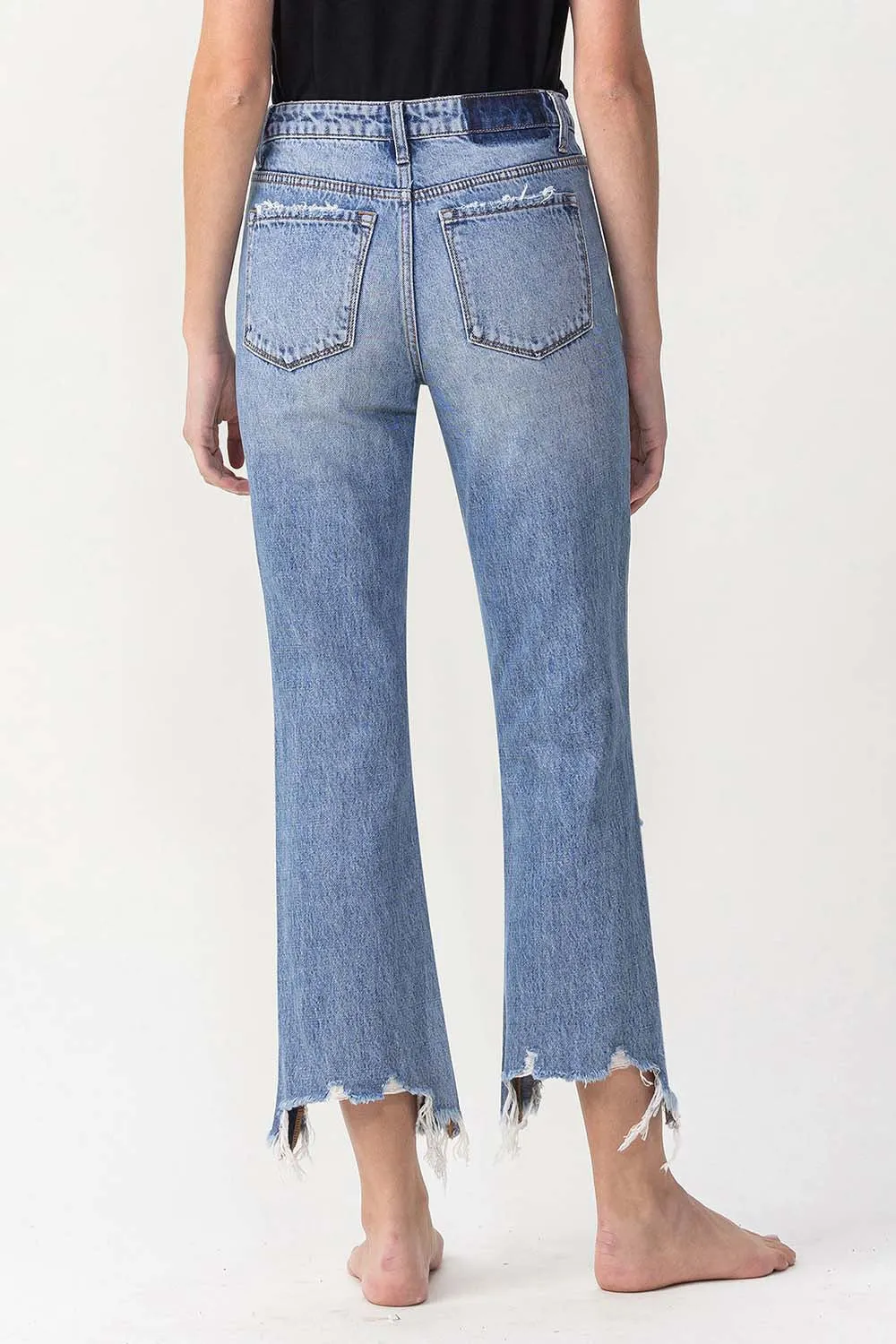 LOVERVET by Vervet High Rise Relaxed Straight Jeans