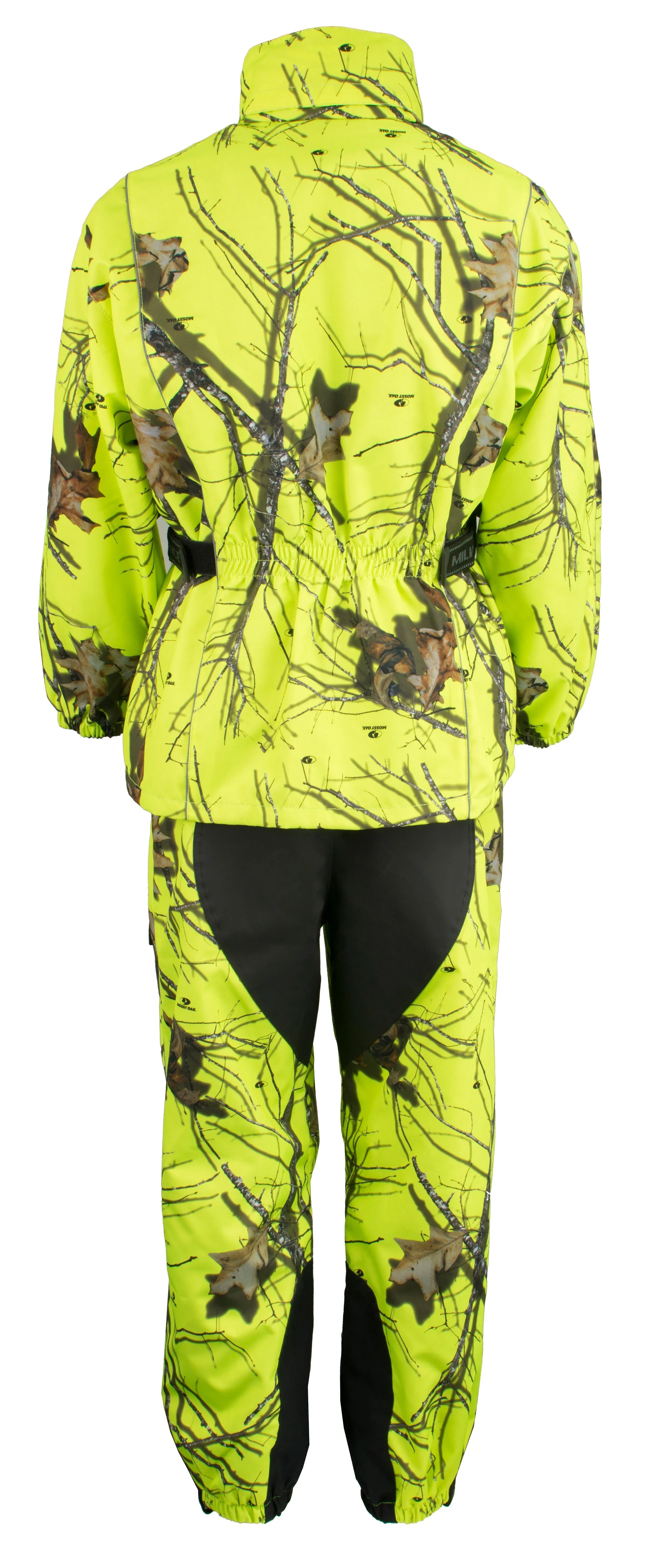 Men's Hi Vis Mossy Oak® Camo Rain Suit Water Proof w/ Reflective Piping