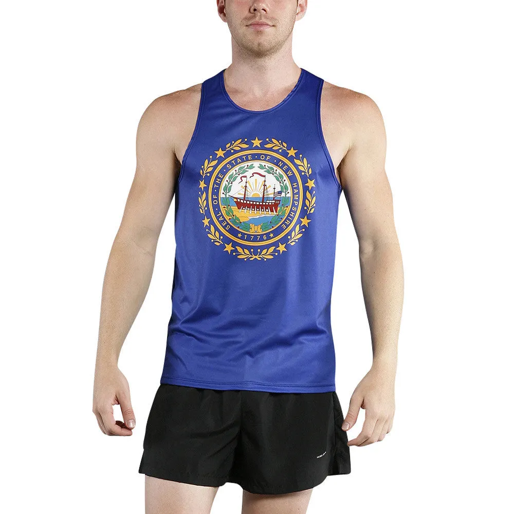 Men's Printed Singlet- New Hampshire