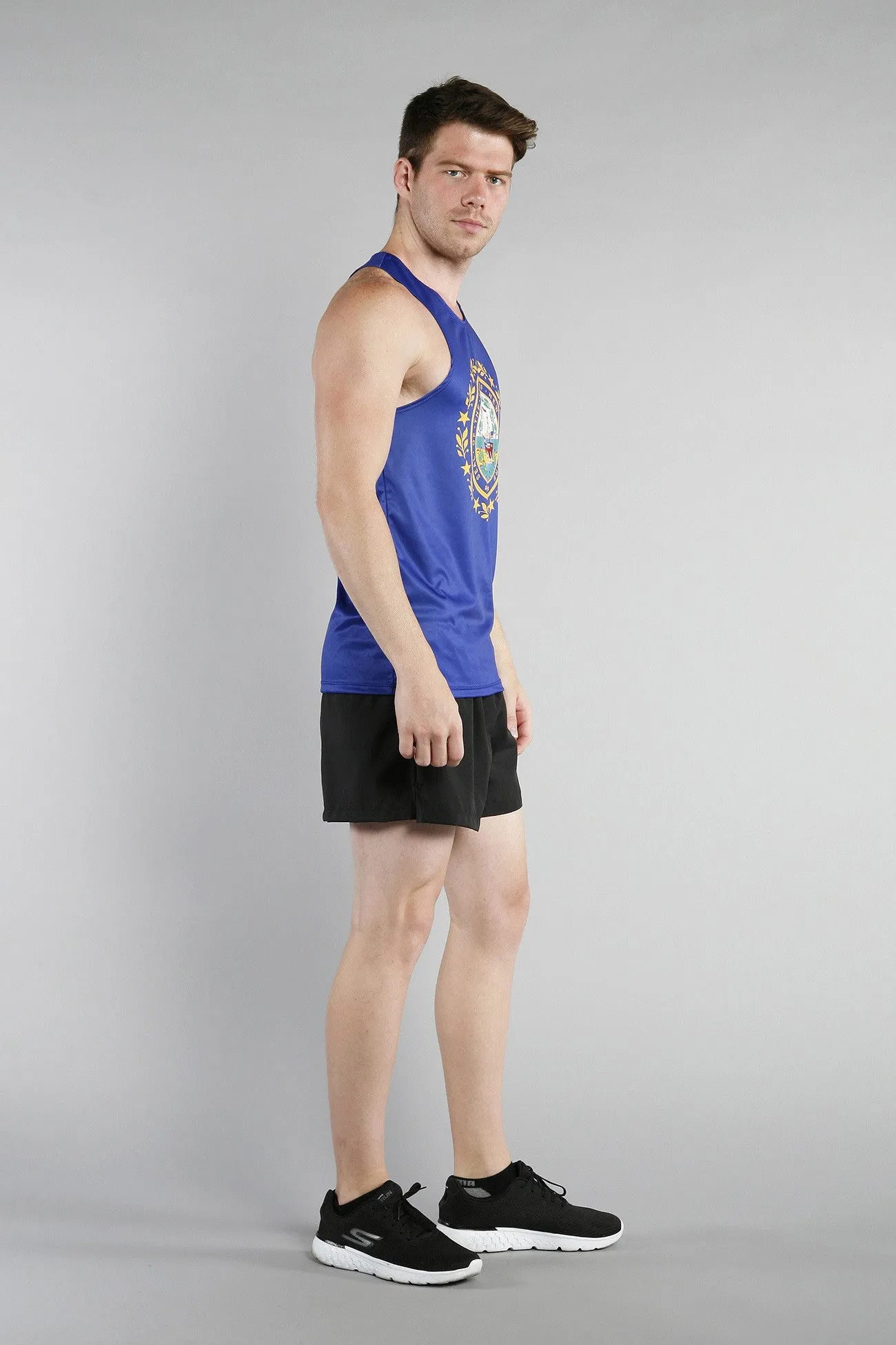 Men's Printed Singlet- New Hampshire