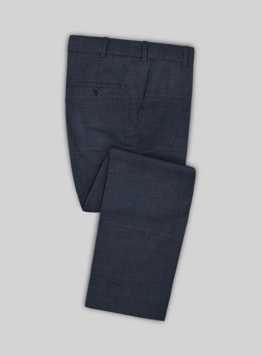 Napolean Ariel Nailhead Blue Wool Suit