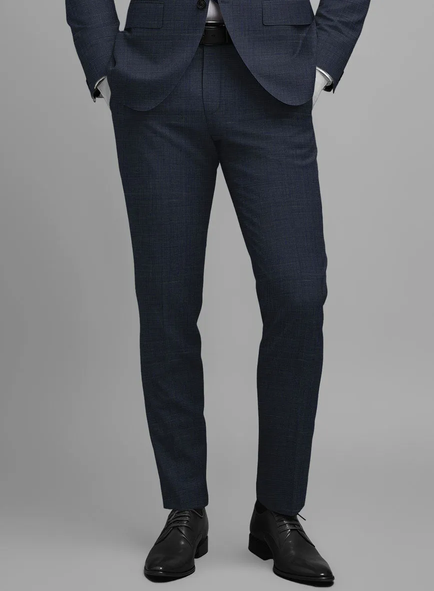 Napolean Ariel Nailhead Blue Wool Suit