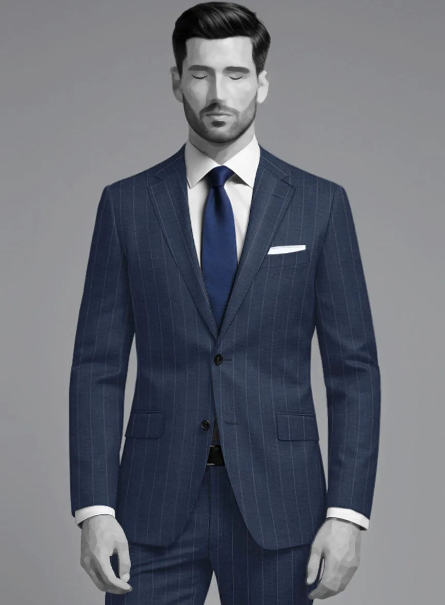 Napolean Artisan Band Blue Wool Suit