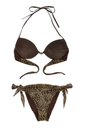 NIBAL Brown Leopard Bikini