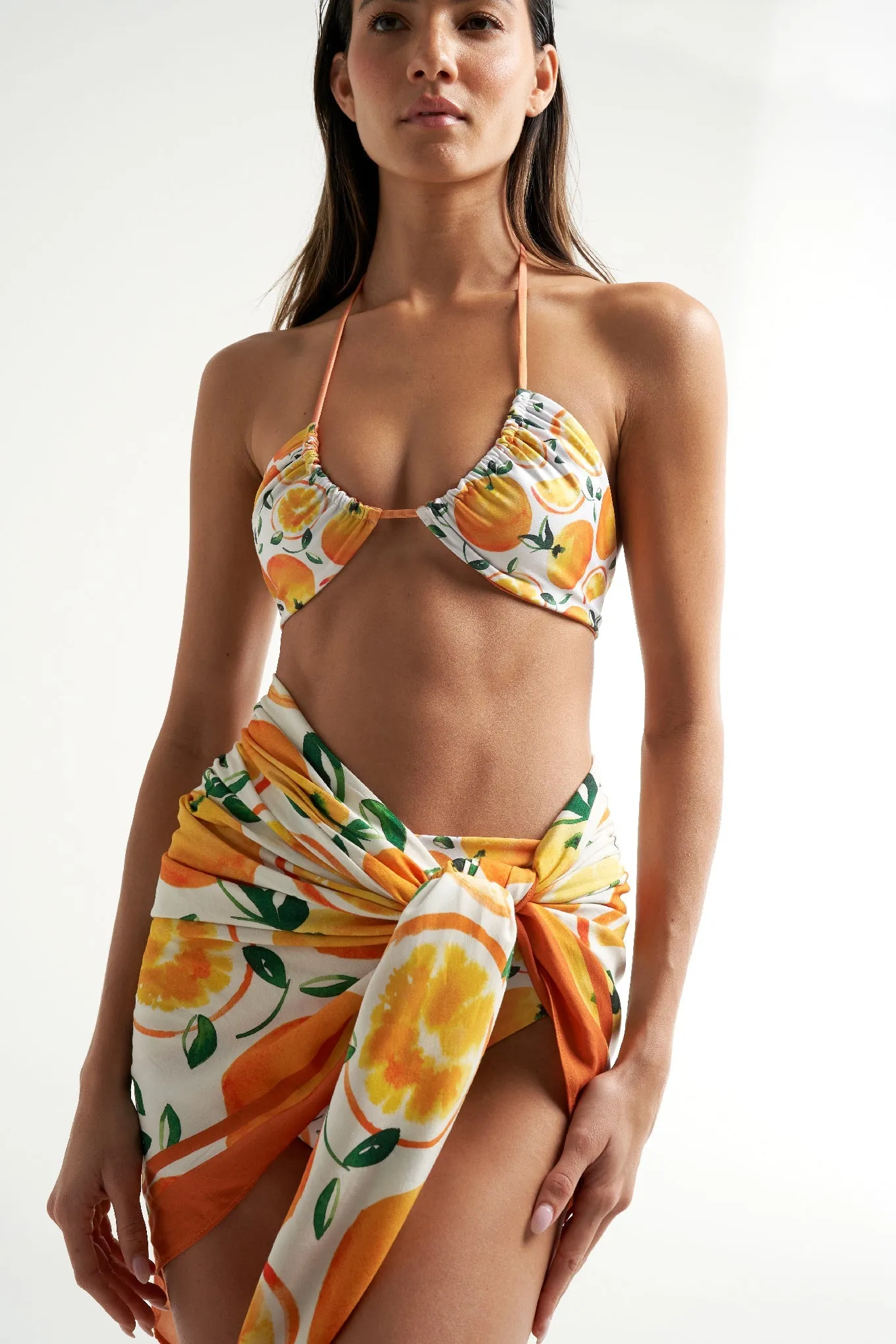 Oversized Sarong Oranges