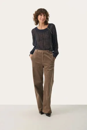 PART TWO CLARISSE TROUSERS WALNUT