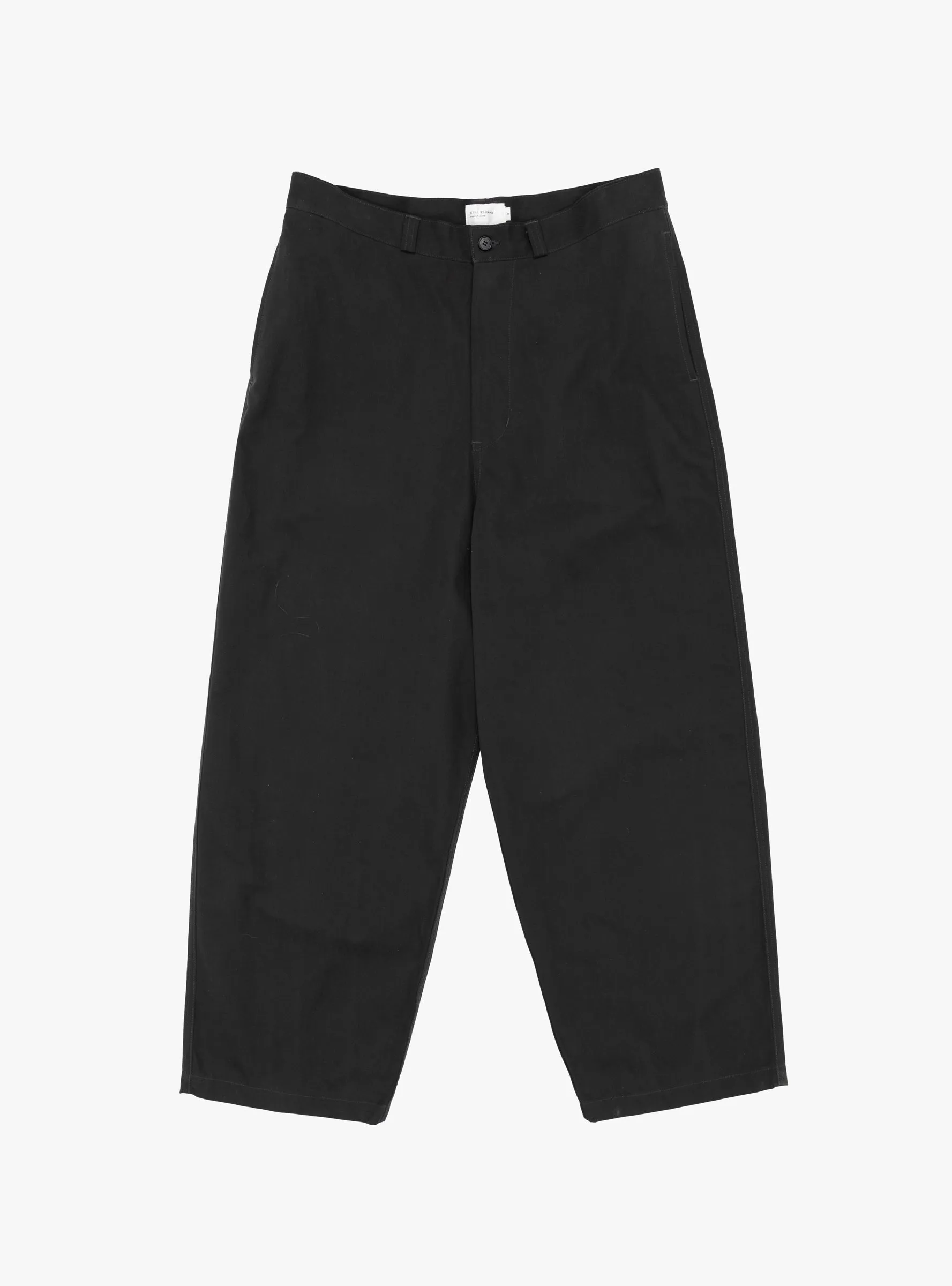 Peach Skin Wide Pants Charcoal