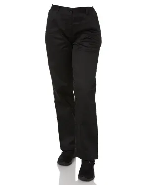 Rachel Ladies Chefs Trousers - Black