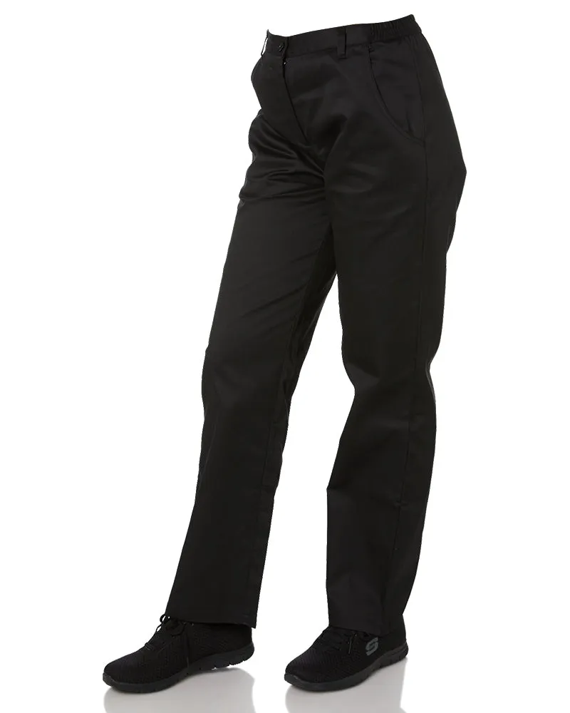 Rachel Ladies Chefs Trousers - Black