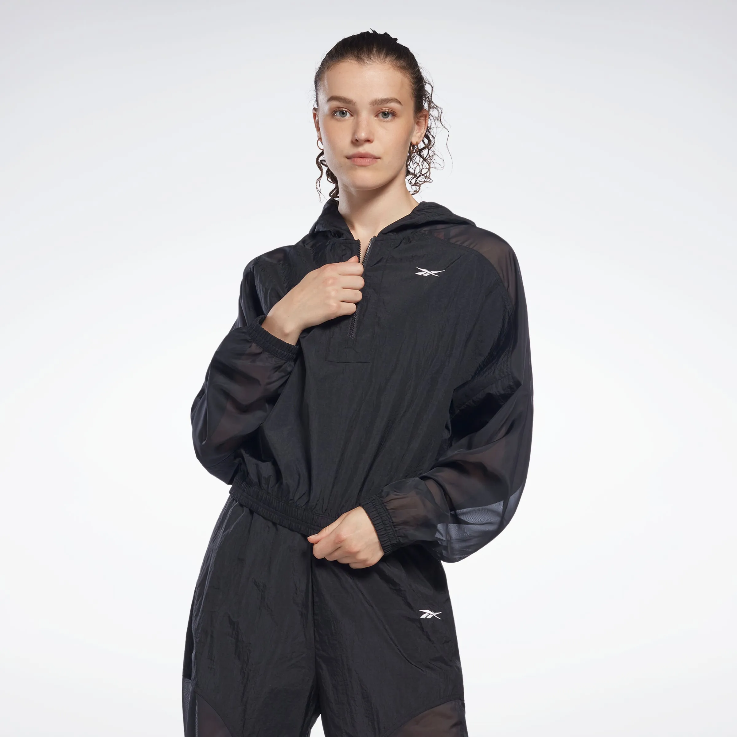 Reebok Apparel Women Studio Opaque Woven Jacket Black