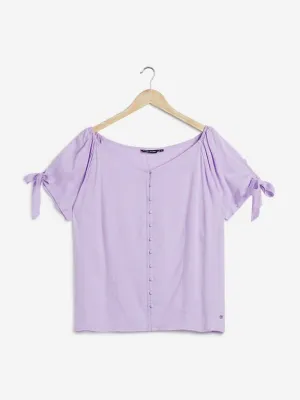 Sassy Soda curves Lilac Top