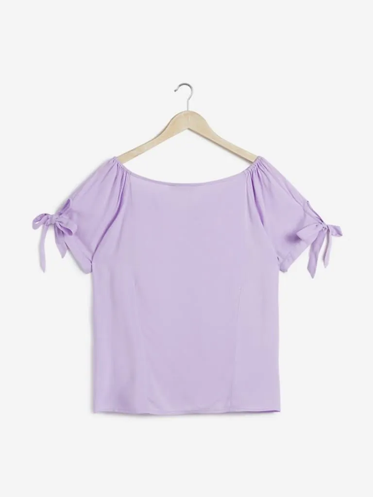 Sassy Soda curves Lilac Top