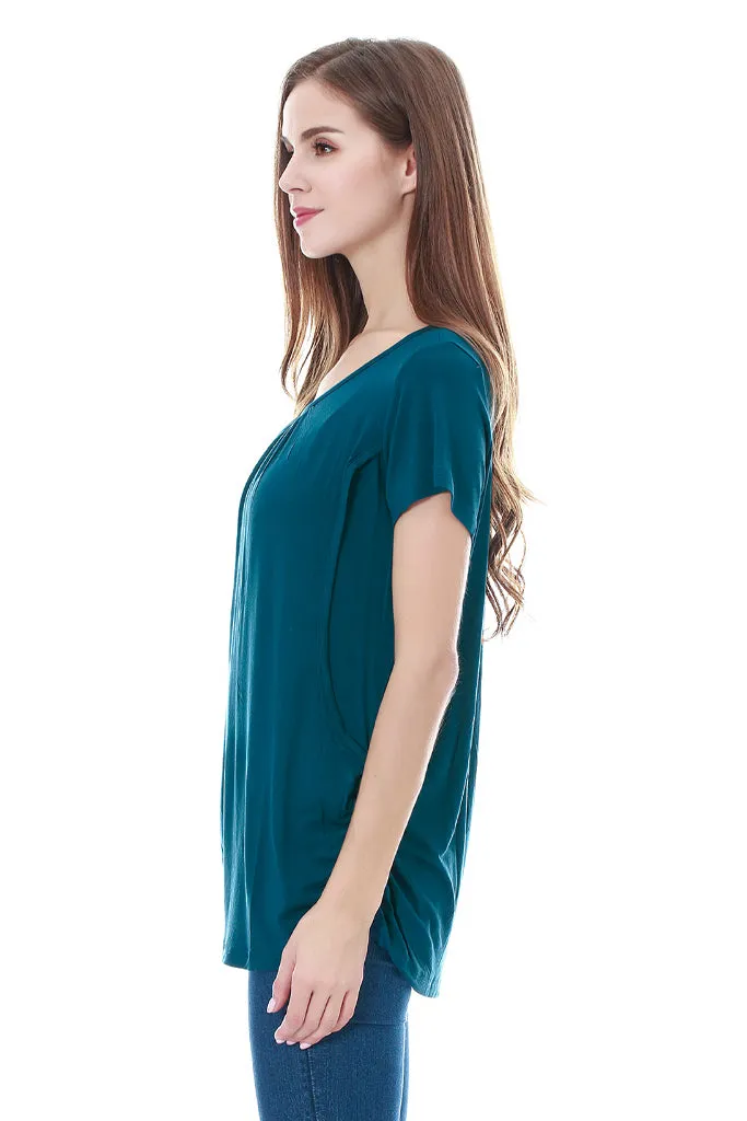 Smallshow Short Sleeve Maternity Nursing Tops