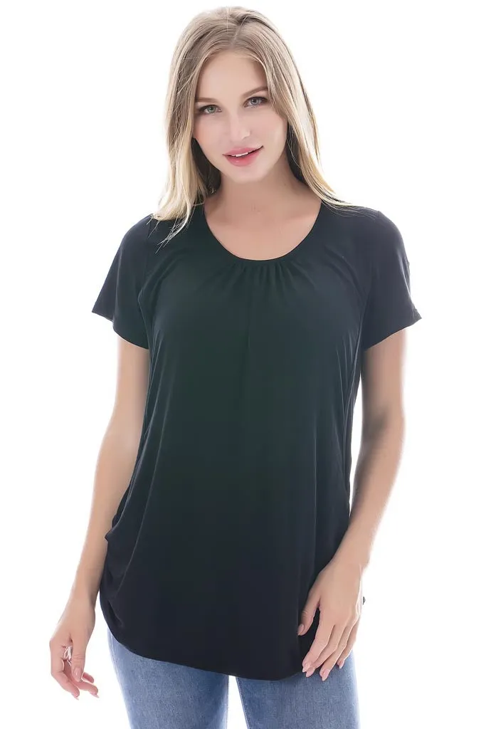 Smallshow Short Sleeve Maternity Nursing Tops